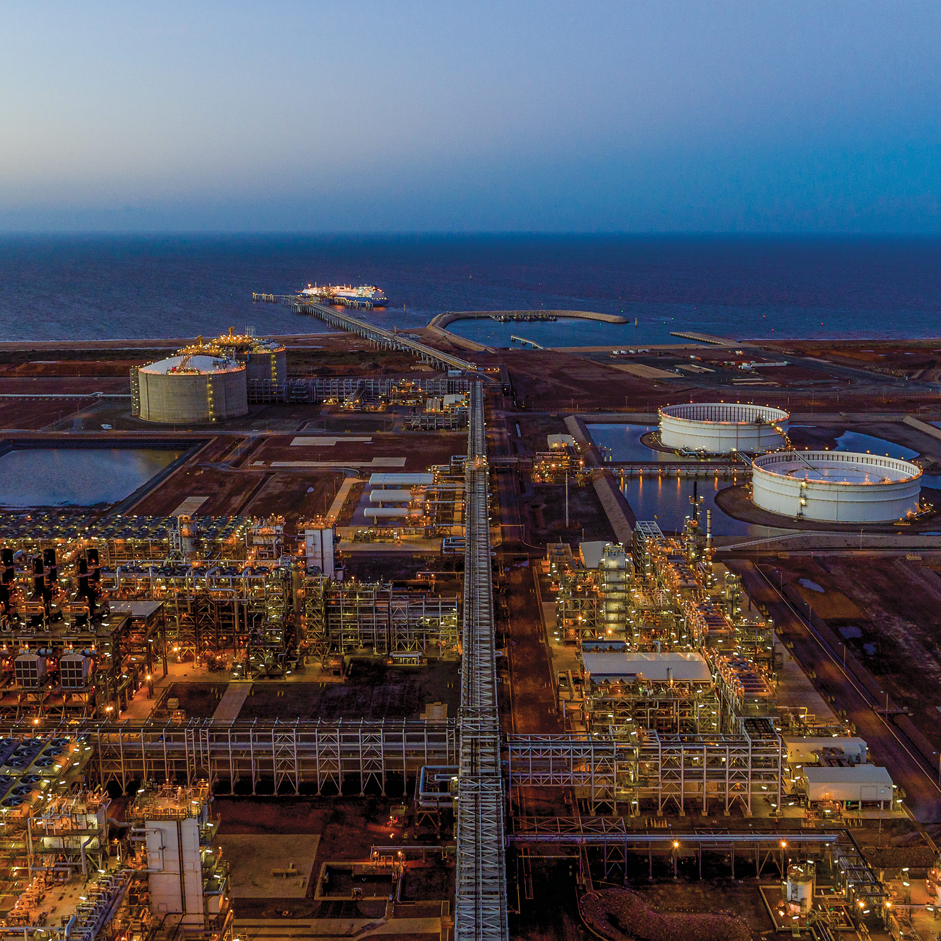 The Wheatstone natural gas facility, near Onslow