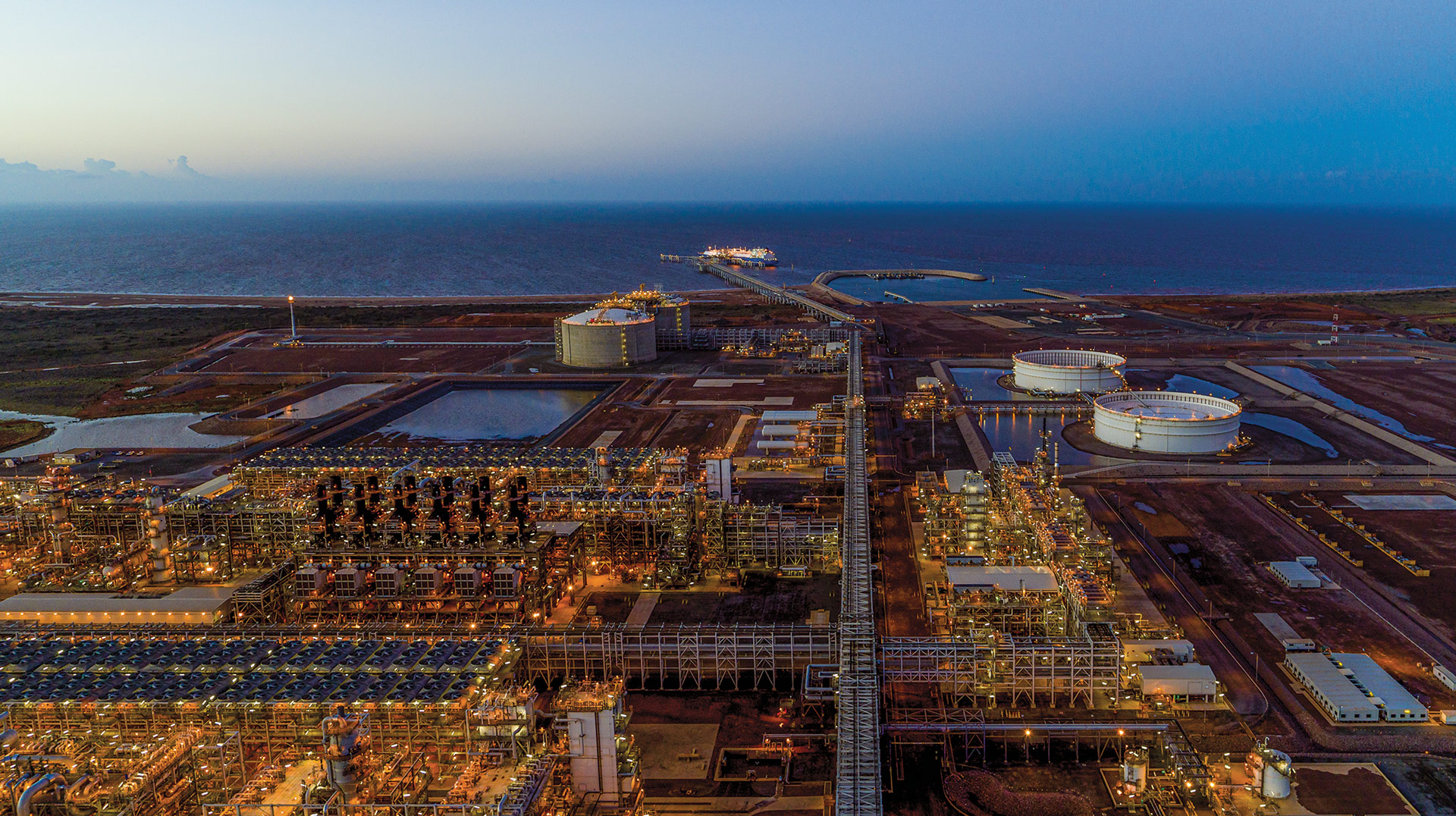 The Wheatstone natural gas facility, near Onslow.