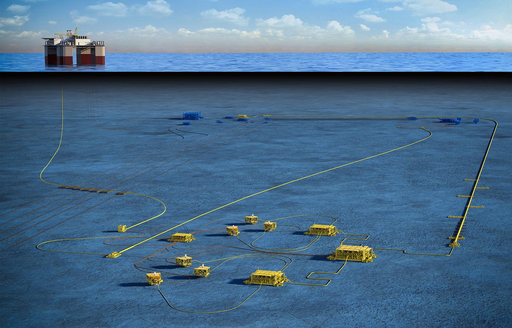 Six wells will be drilled in the two fields located about 100 kilometres northwest of Barrow Island in water depths of about 1300 metres. 
