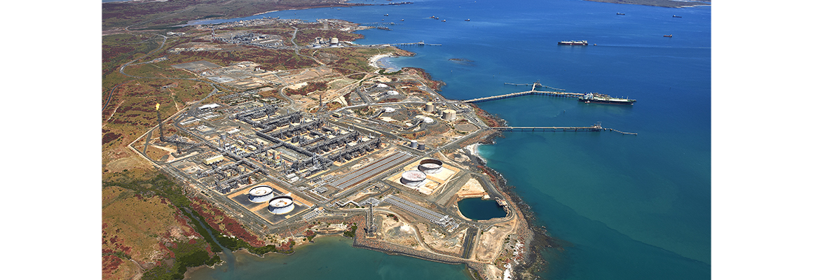 aerial image of North West Shelf