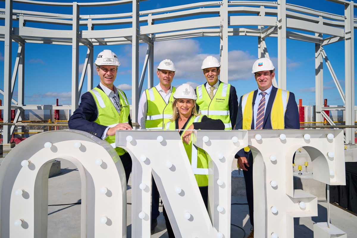 One The Esplanade topping out ceremony