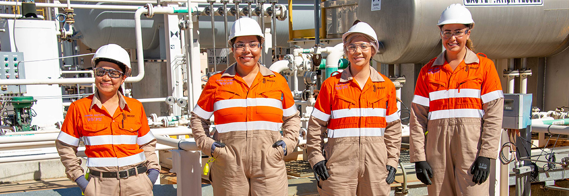 Women in Engineering graduates will soon commence traineeships at the Chevron-operated Gorgon and Wheatstone facilities. Women in Engineering graduates will soon commence traineeships at the Chevron-operated Gorgon and Wheatstone facilities.