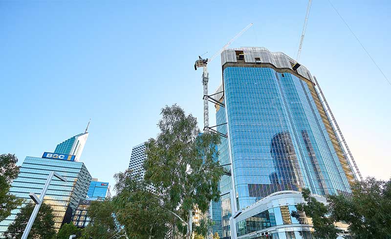 A photo of Chevron's new Australian headquarters - One the Esplanade - in Perth, Western Australia