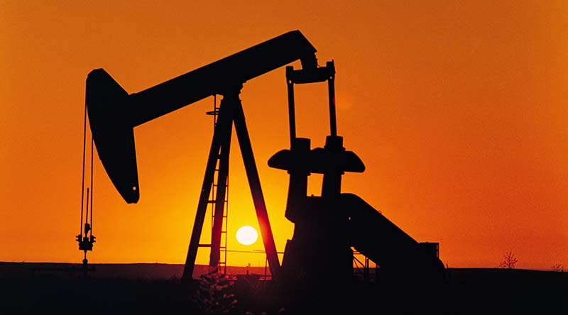 WA Oil equipment on Barrow Island at sunset